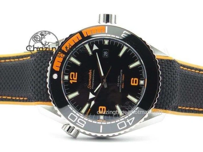 0109 Thermal 2016 Planet Ocean 45mm SS JHF Black Dial On Nylon Strap A 8245